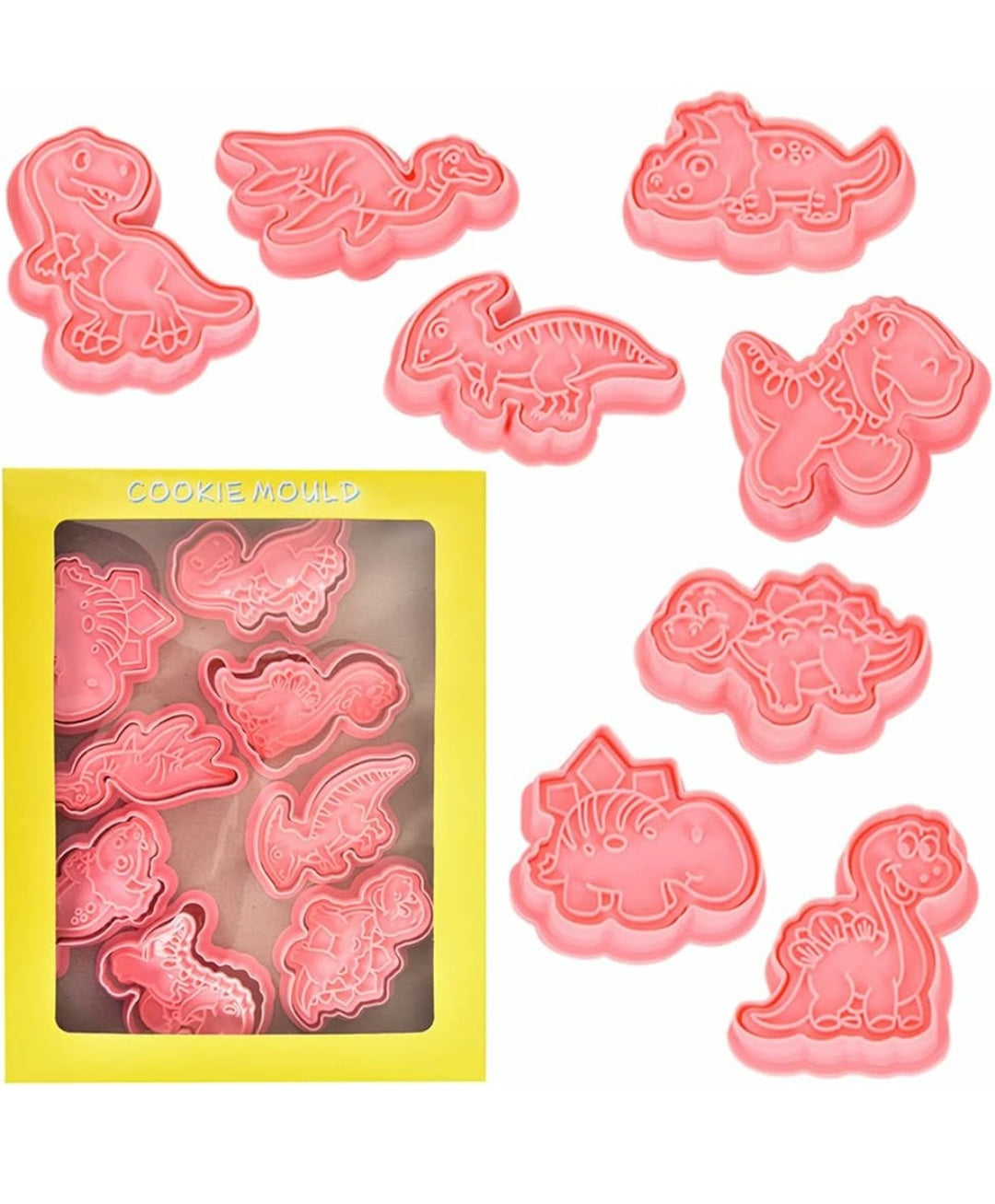 8 Pcs Dinosaur Cutter ZN2925-5