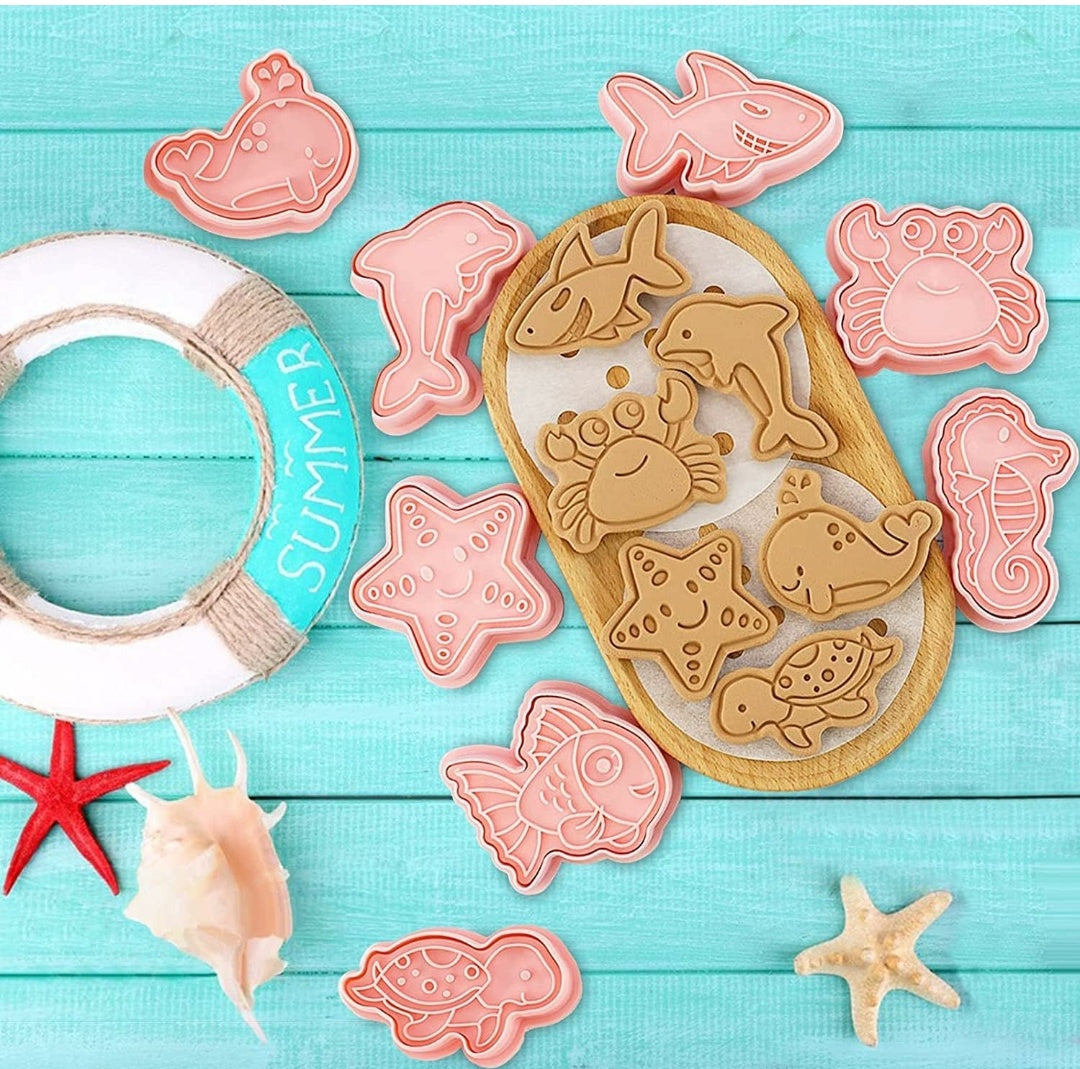 8 pcs Ocean Cookie Cutter