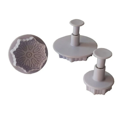 Fondant Flower Plunger Cutter set of 3