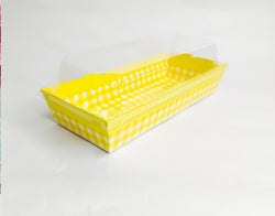 Yellow Loaf mould With Lid bake and serve Size-7x3.8x1.5inch Pack of 10