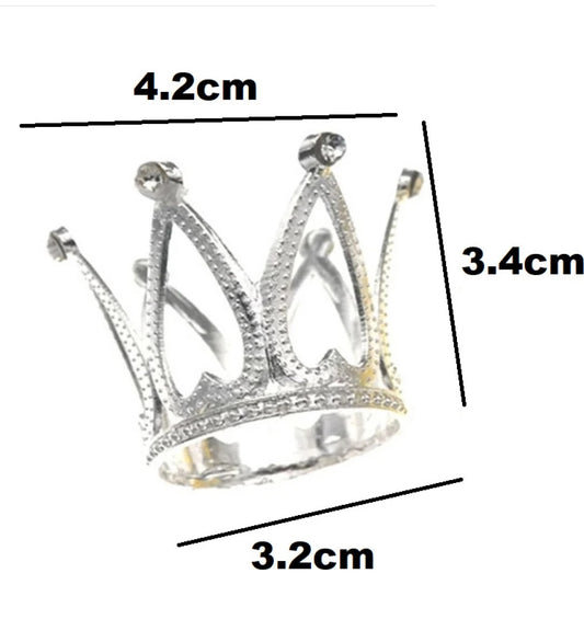 Silver Metal Mini Crown