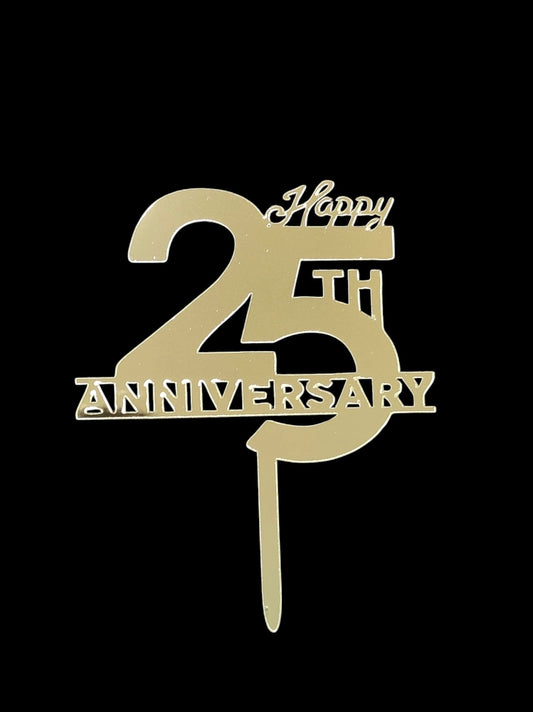 25th Anniversary Acrylic Topper RT00279