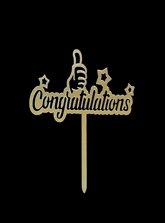 Congratulations Acrylic Topper RT00292