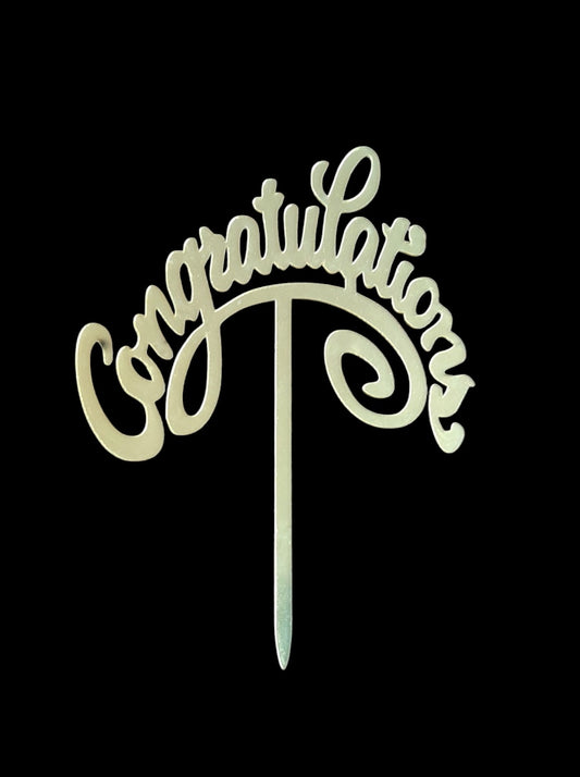 Congratulation Acrylic Topper RT00363