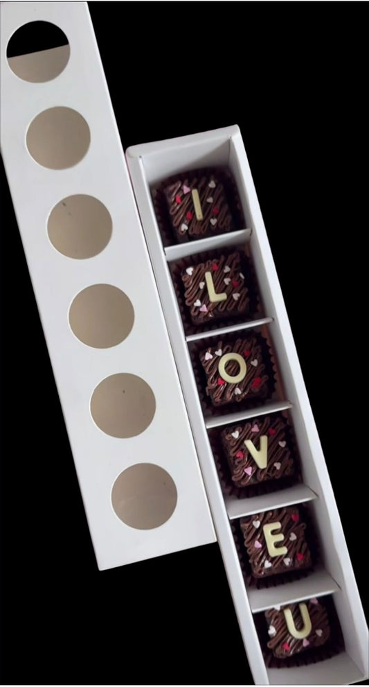 6 Cavity Chocolate Box Multiple uses size-12x2x2 inch