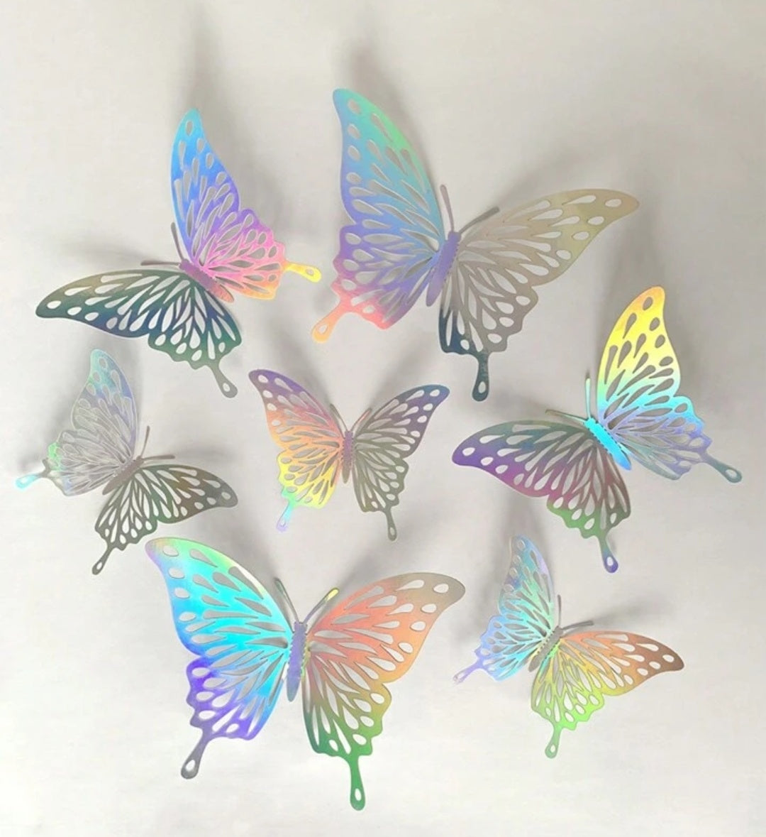 Silver Butterfly Pack Of 10