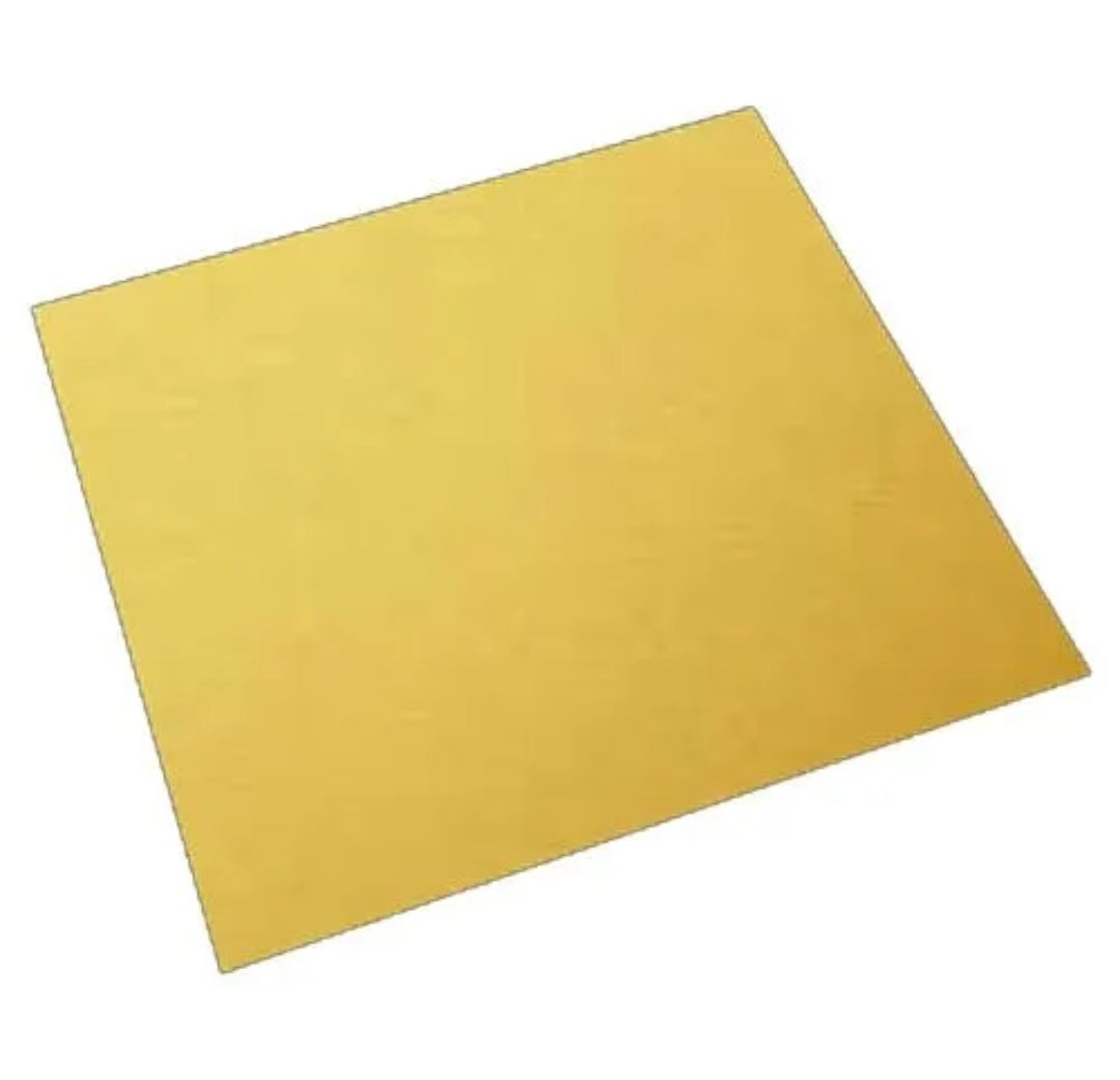 5 inch Square Golden Base Board pack of 50