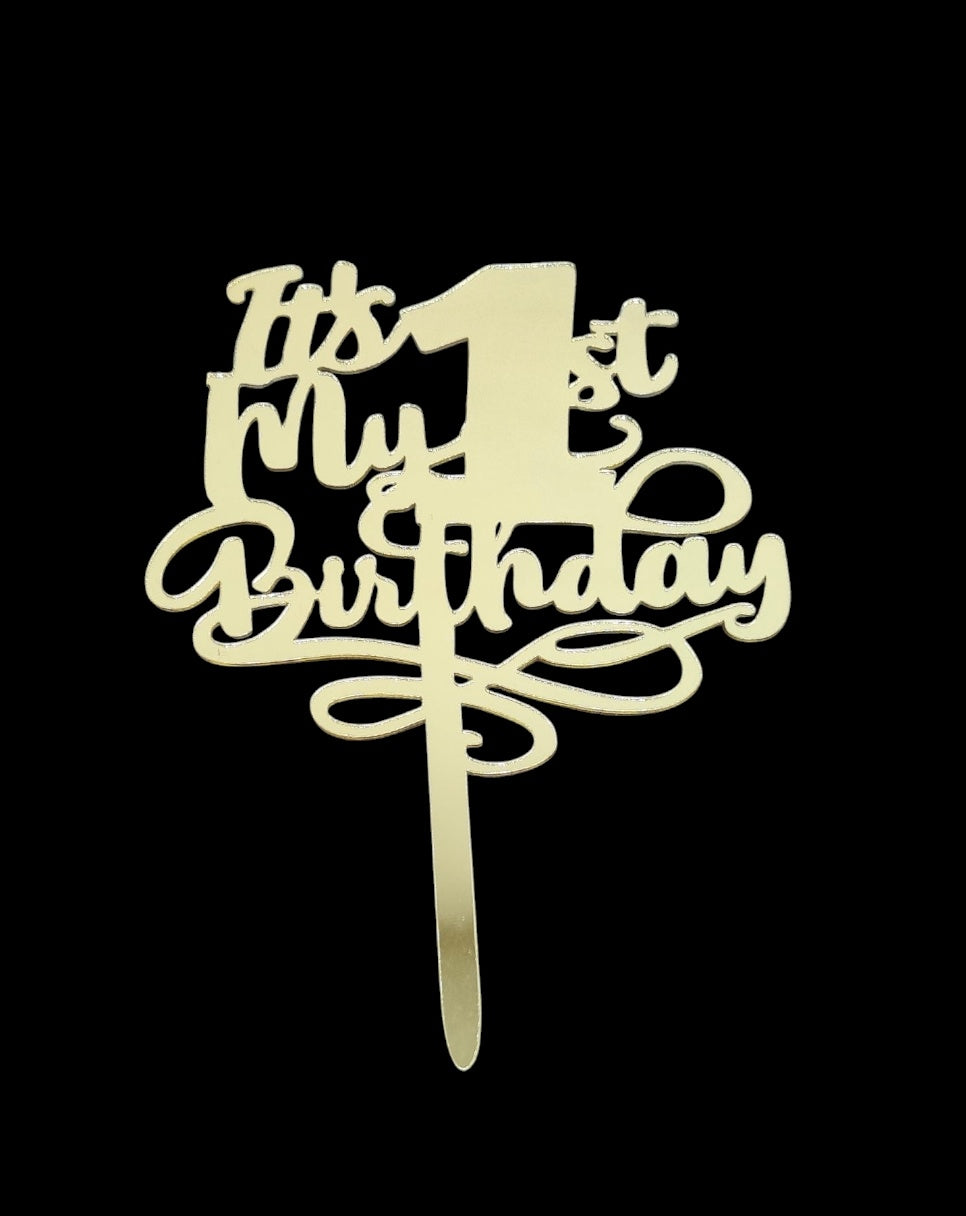 1st Birthday Acrylic Topper