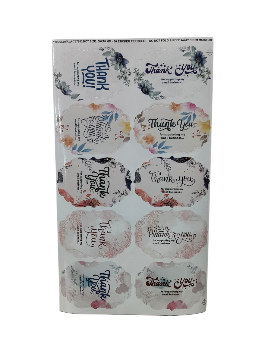 Thank you Sticker  (10 sticker in 1 sheet)
