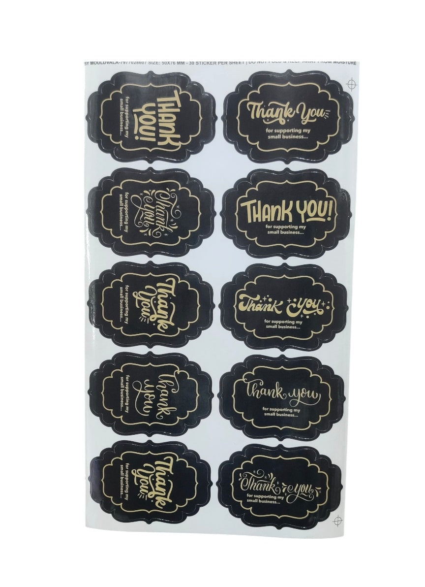 Thank You Sticker  (10 sticker in 1 sheet)