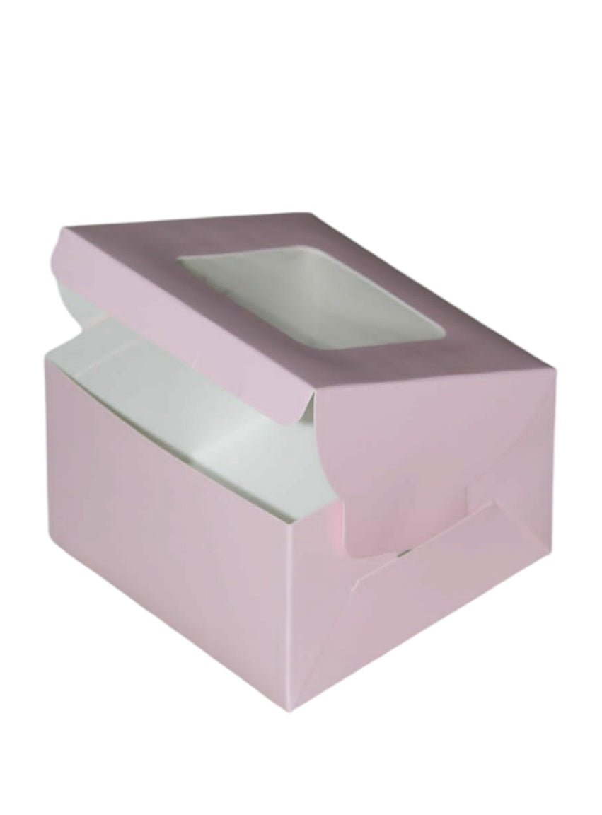 Window Cake Box 6x6x4