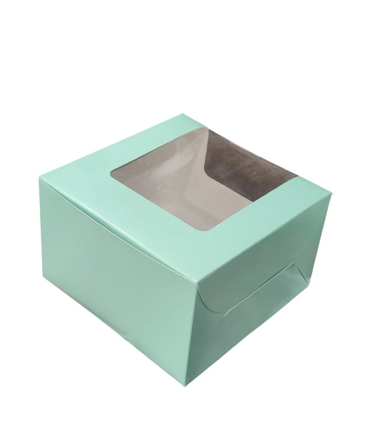 1 Pound Window Cake Box Size 8x8x5