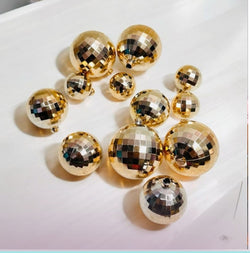 Rose Gold Disco Balls Pack Of 12