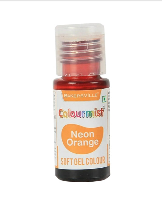 Bakersville Colourmist Neon Orange Soft Gel Colours 20 gm