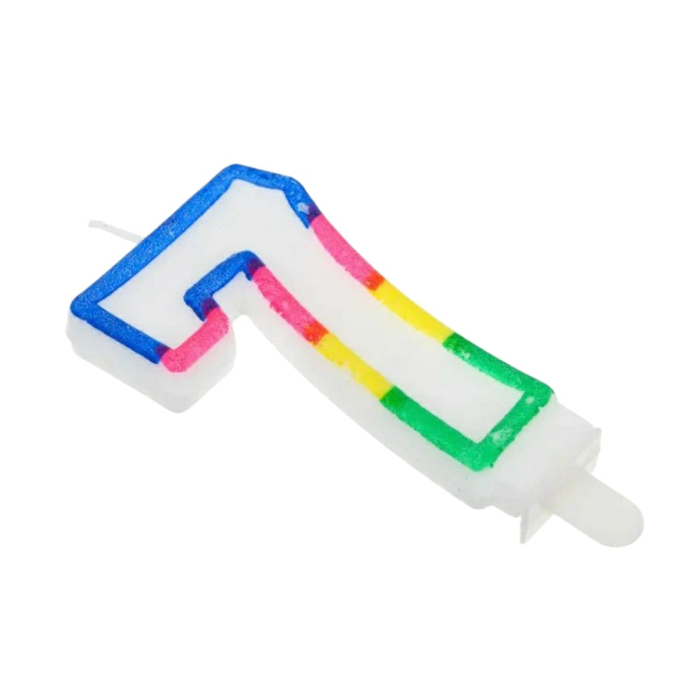 7 Number Candle 2.5 inch