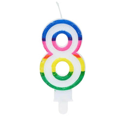 8 Number Candle 2.5 inch