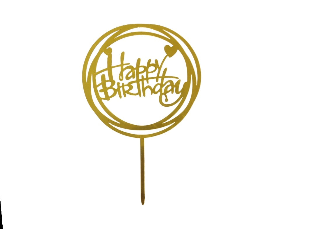 Happy birthday Acrylic topper
