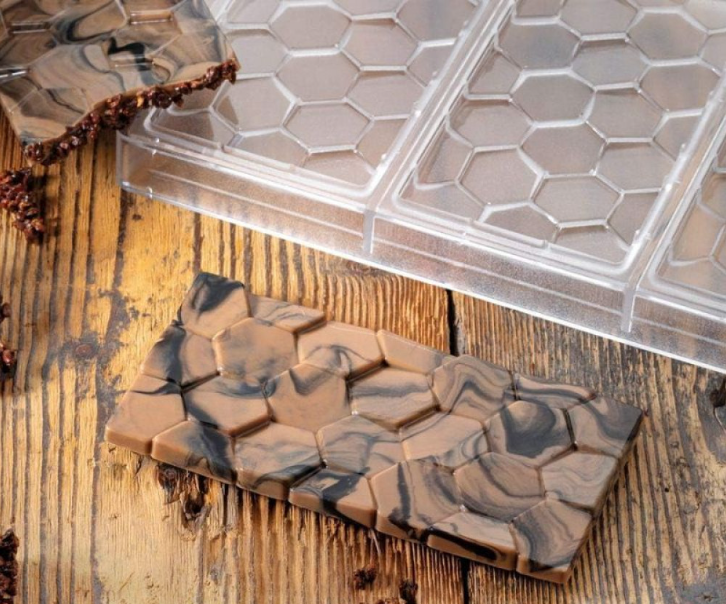 Hexagon Chocolate Bar Polycarbonate Mould