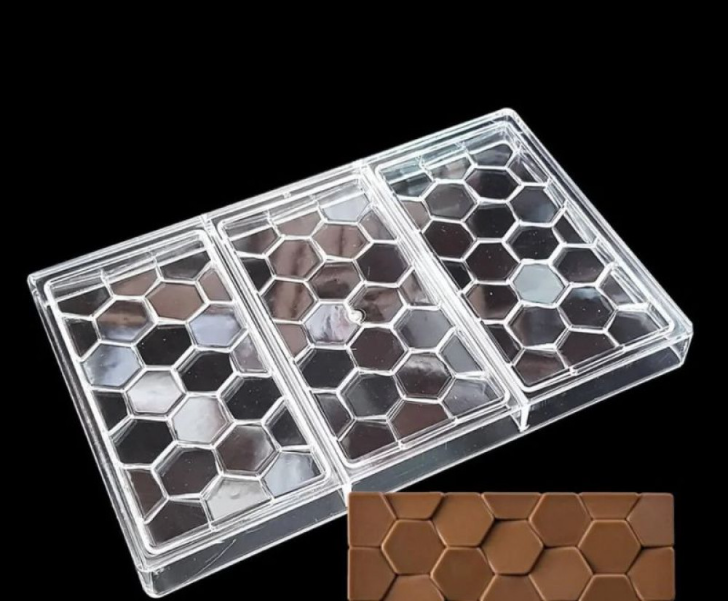 Hexagon Chocolate Bar Polycarbonate Mould