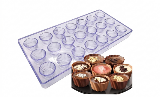 21 Cavity Chocolate Cup Polycarbonate Mould