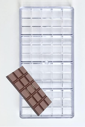 Chocolate Mould Polycarbonate 1 Bar Size - 5x3 inch