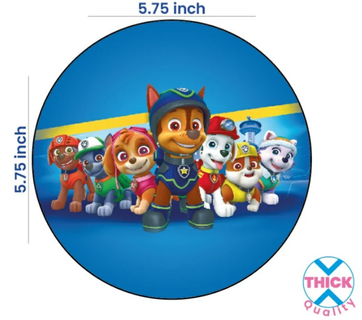 Tastycraft (Pawpatrol) theme Edible Precut Wafer sheet (EWC-130)