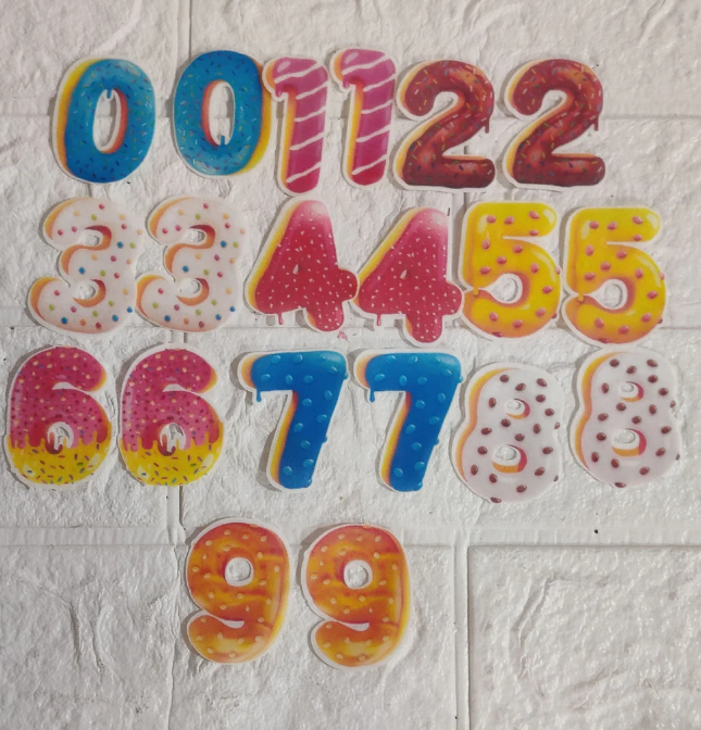 Tastycrafts Number Edible Waffer Paper Pack of -20 (WPC-076)