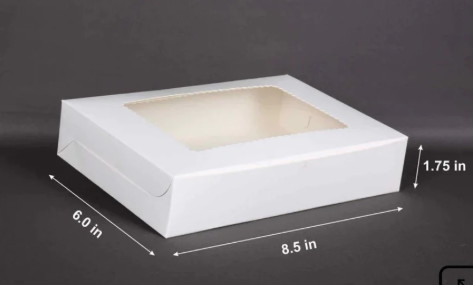 6 pc Brownie Box white colour