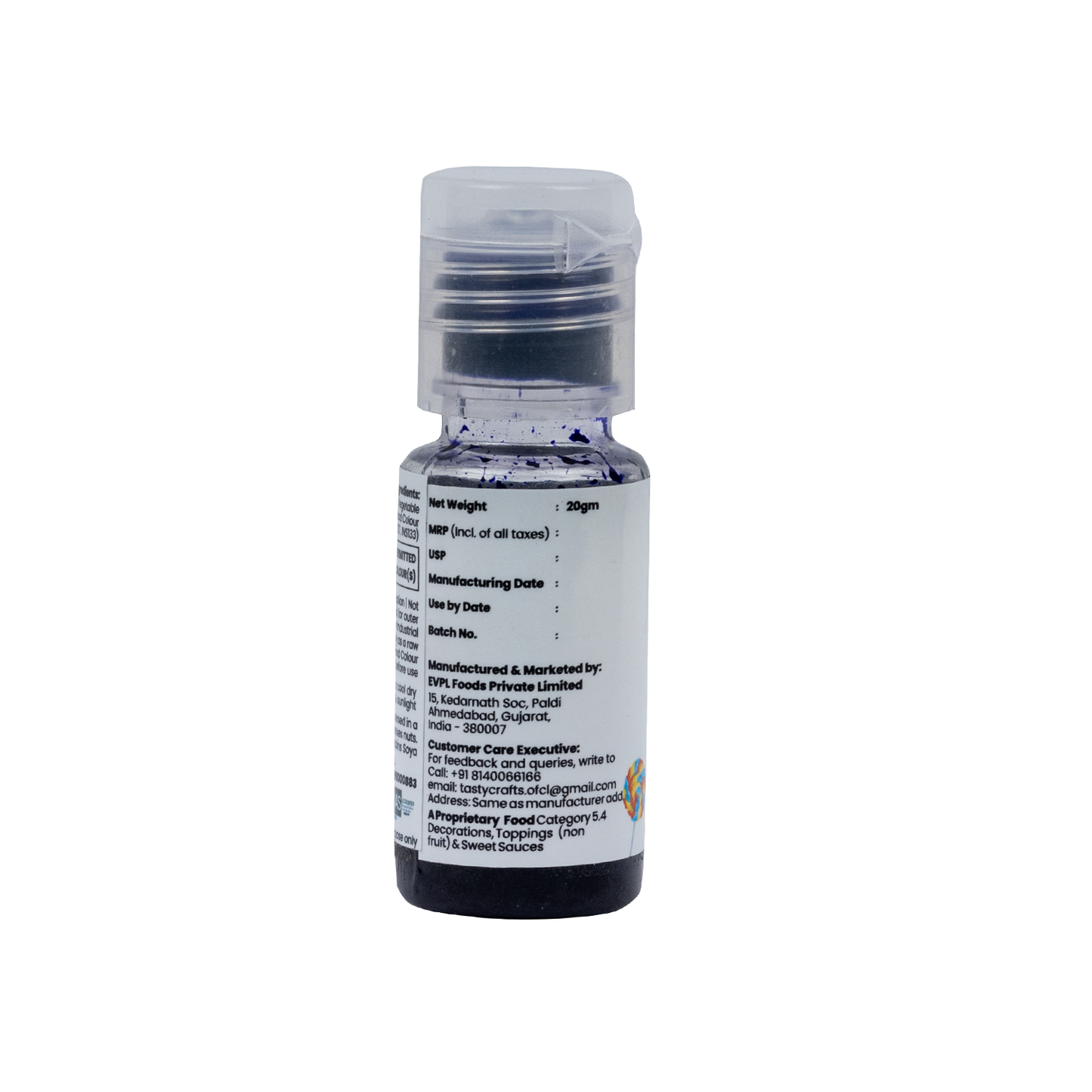 Tastycraft Candy Color Violet 20 Gram expiry - Feb 2026