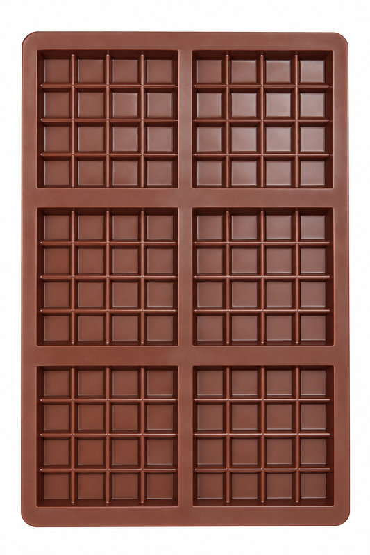 6 Cavity break-apart chocolate slab tray ,candy slabs  Chocolate Bar Silicone Mold