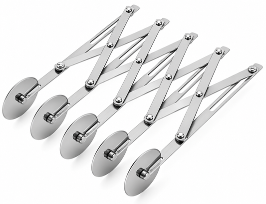 Adjustable 5-Wheel Flair Stainless Steel Pastry Cutter