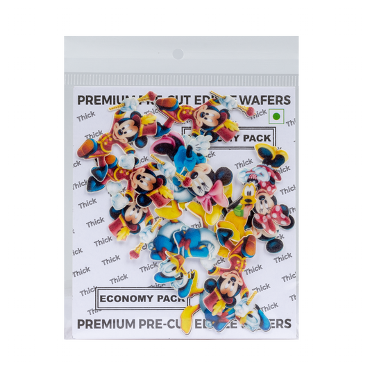 PanKraft Pre-Cut Wafer Paper Mickey Mouse family pack of -11 (WPC-042)