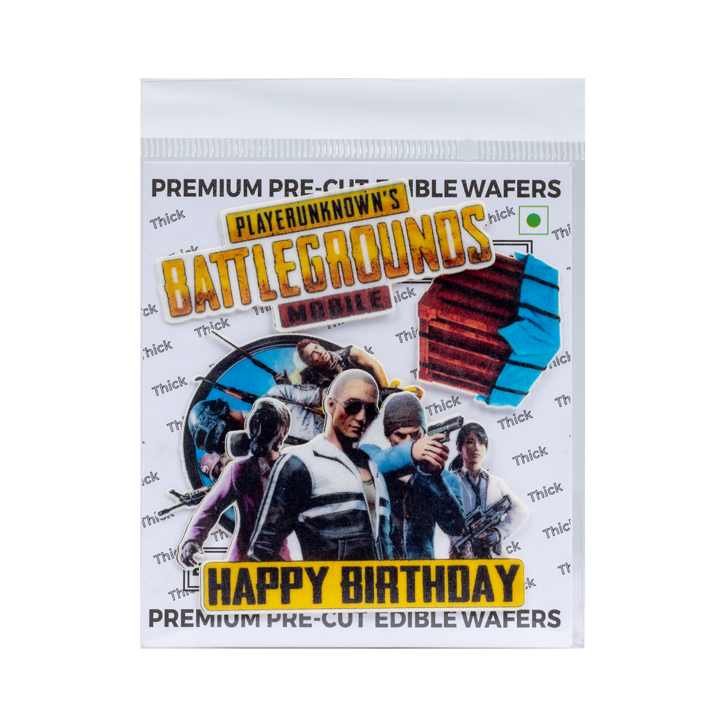Tastycraft (PUB-G) theme Edible Precut Wafer sheet