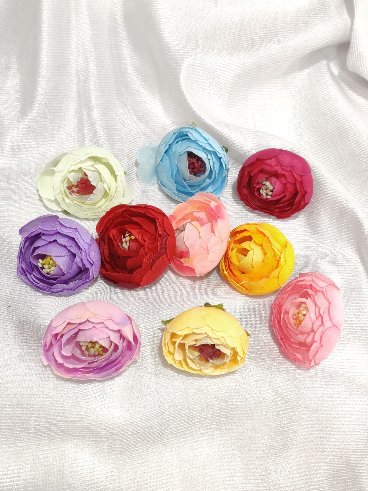 Mini Peony Flower (Random Color) Pack of 10