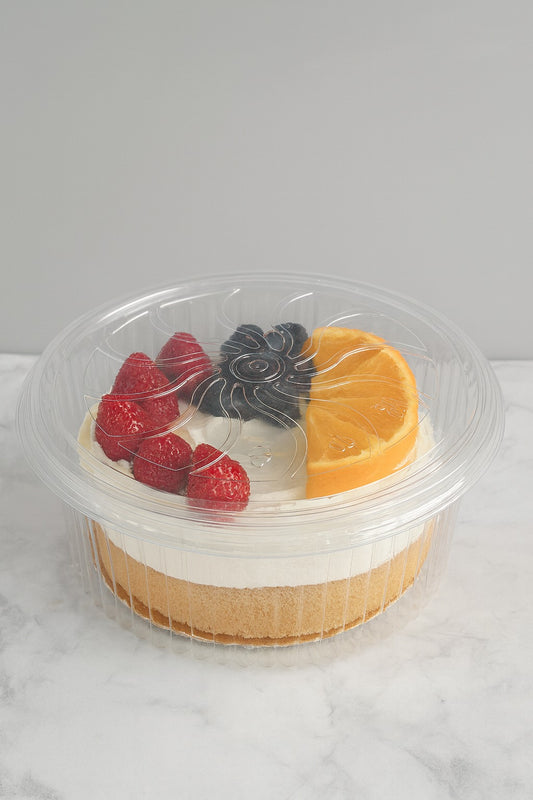 Transparent cake box pack of 10 size -8x8x5