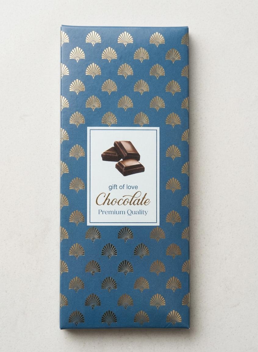 Premium Chocolate Bar Box Pack Of 10 Size - 6.5x2.75x0.45 inch CODE - 1696C