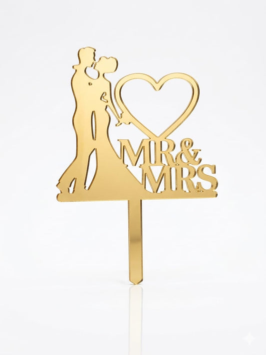 Mr & Mrs Couple Topper size - 3 inch