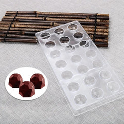 21 Cavity Diamond Shape Polycarbonate Chocolate Mould