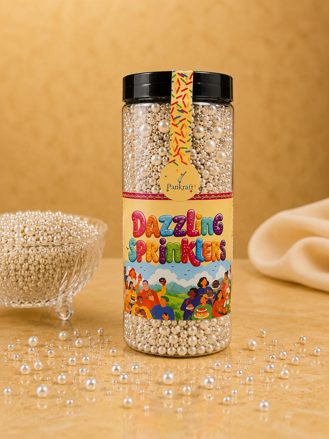 Pankraft Premium Silver Mix Dazzling Sprinkles 750gm