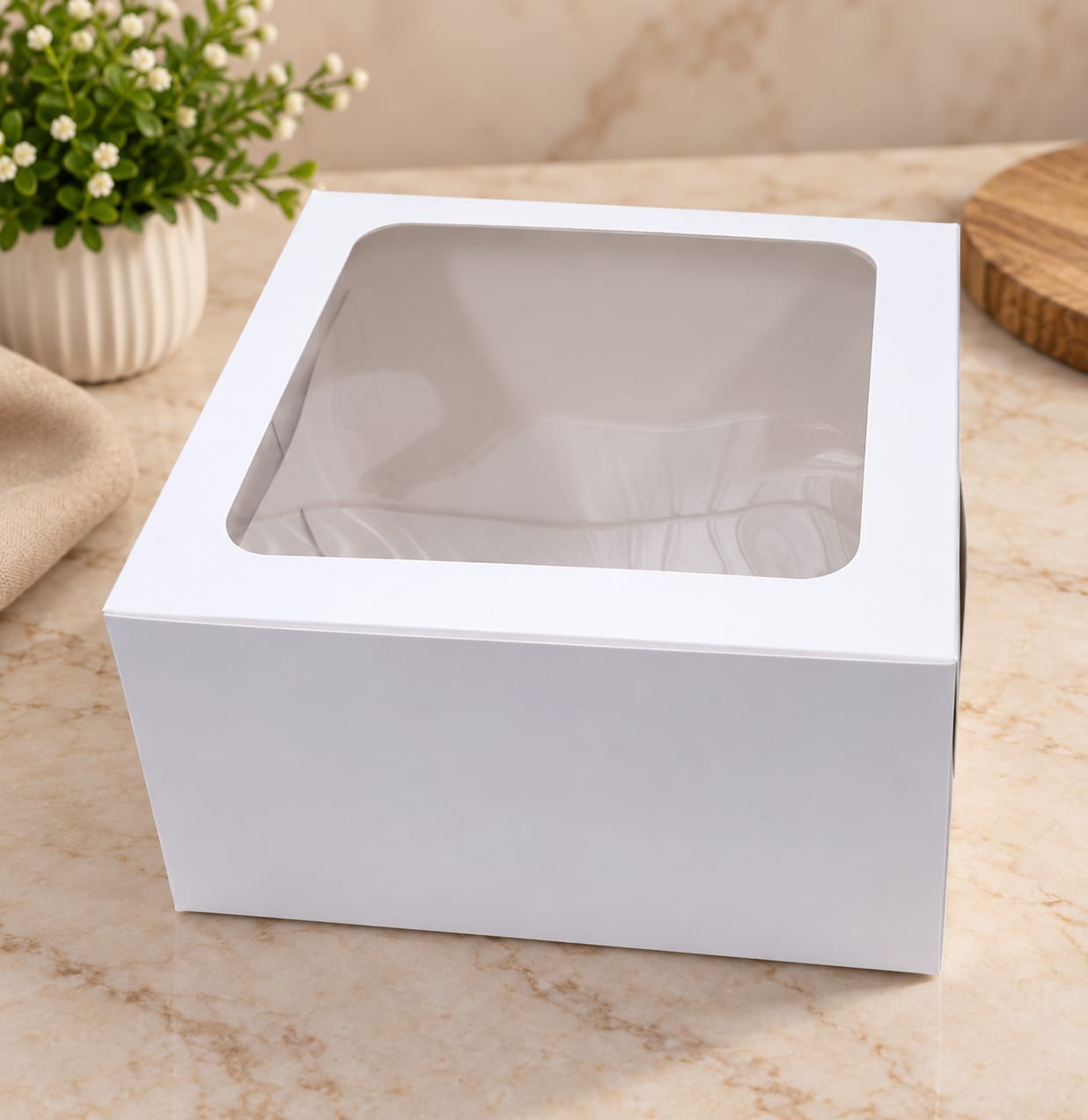 7x7x4 Window Cake Box pack of 10