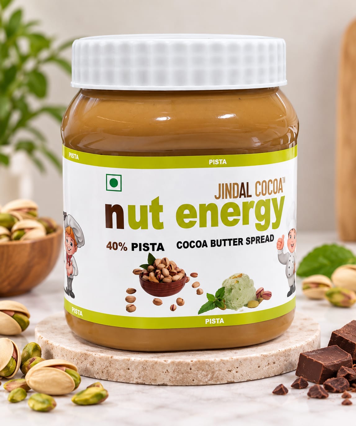 Jindal Cocoa Nut Energy Pista Spread-1Kg