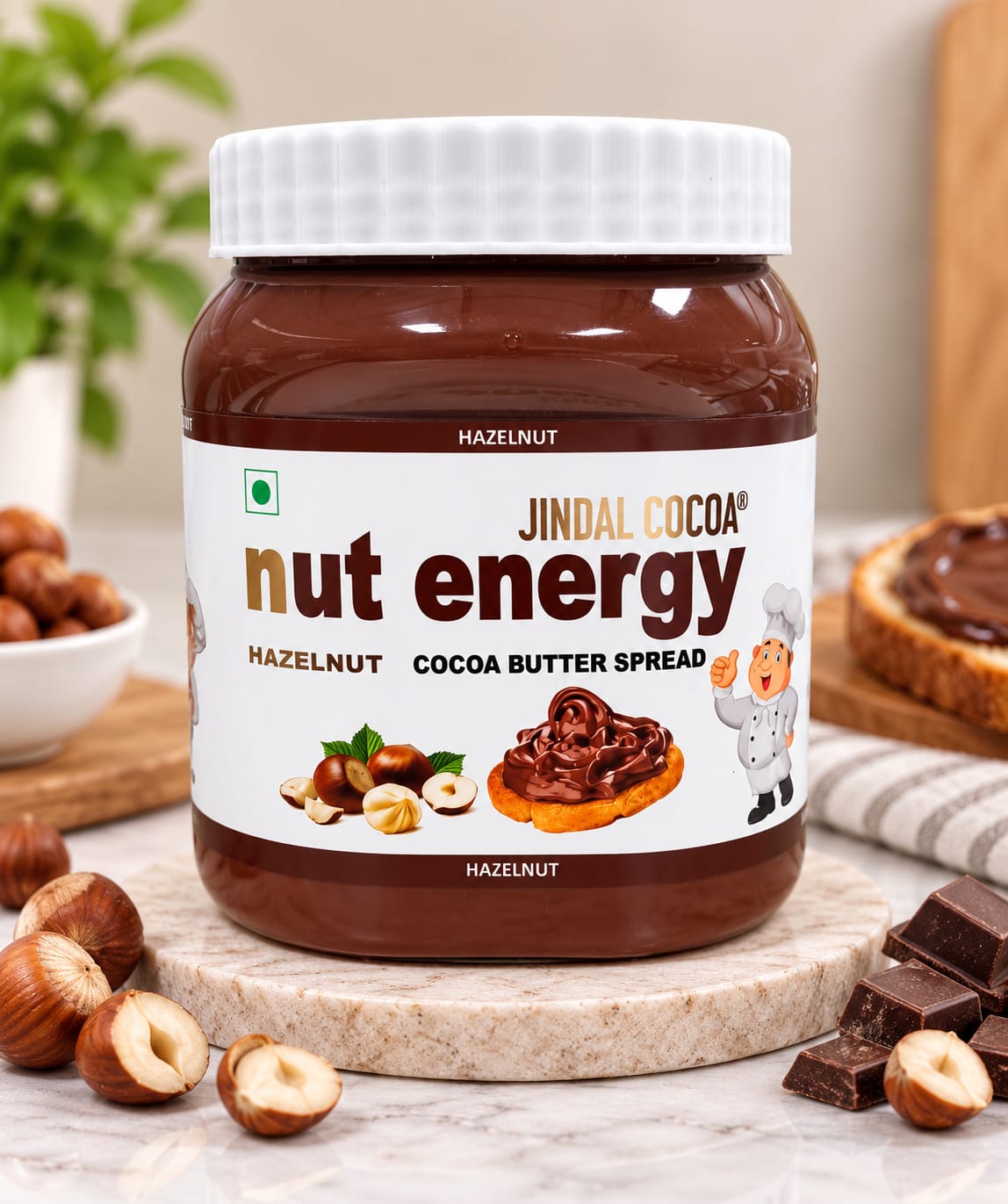 Jindal Cocoa Nut Energy Hazelnut Spread-1Kg
