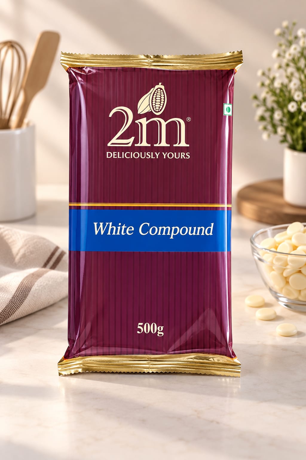 2M White Compound Chocolate - 500gm