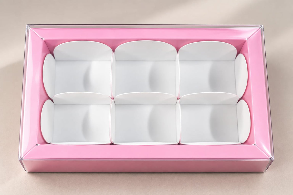 6 Cavity Pink Box-pack of 10