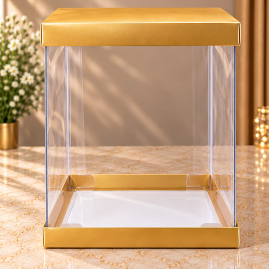 Pull Me Up Golden Cake Box Size- 10*10*12 Inch