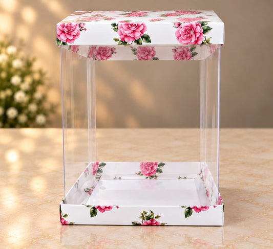 Pull Me Up Floral Cake Box Size- 10*10*12 Inch
