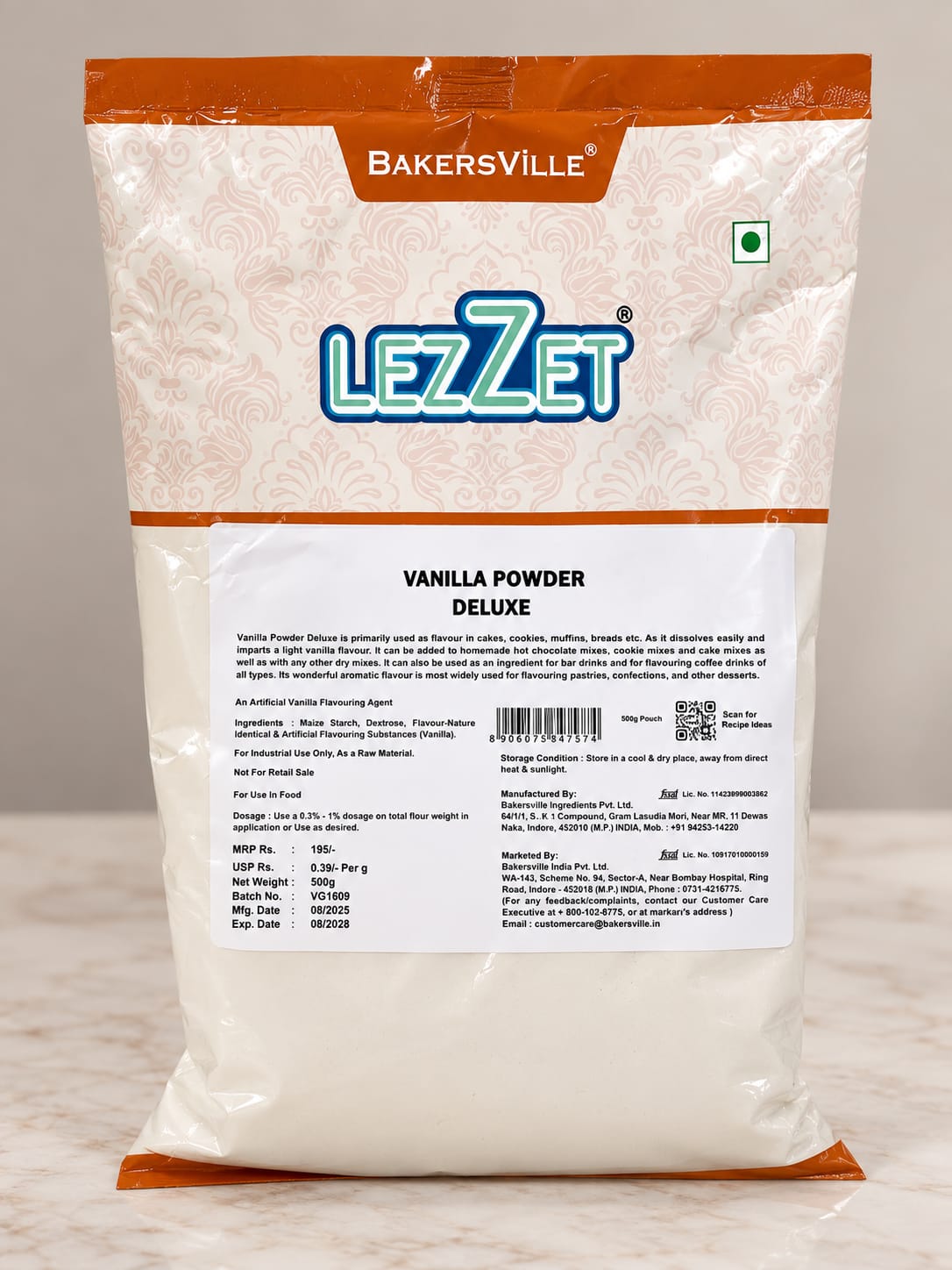 Lezzet Vanilla Powder - 500 gm