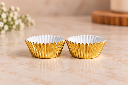 1.5  inch Golden cupcake paper liner pack of 40
