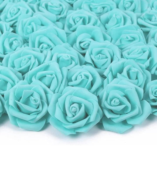 Torques Rose Foam Flower For Cake Decoration Pack of 100