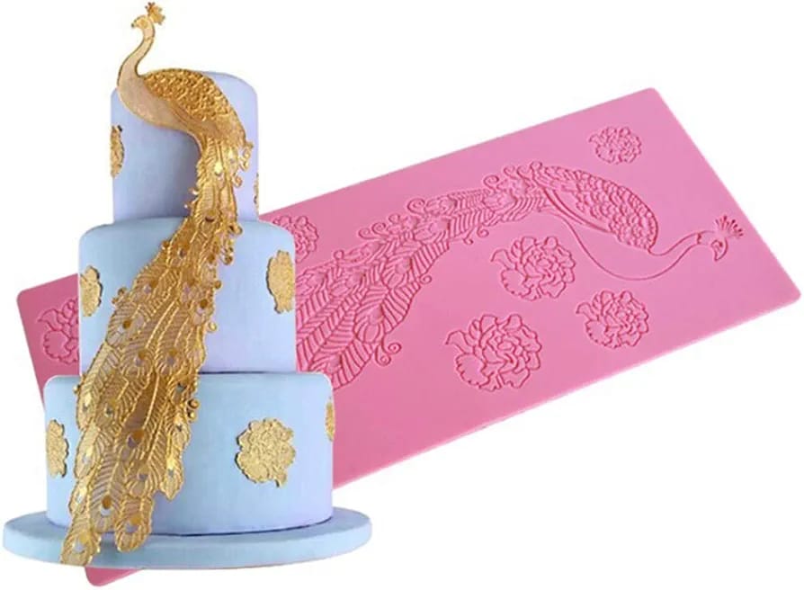 Peacock Feather Silicone Fondant Mold
